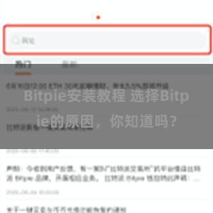 Bitpie安装教程 选择Bitpie的原因，你知道吗？