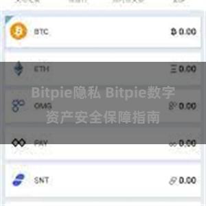 Bitpie隐私 Bitpie数字资产安全保障指南