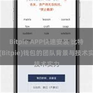 Bitpie APP快速安装 比特派(Bitpie)钱包的团队背景与技术实力