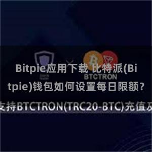 Bitpie应用下载 比特派(Bitpie)钱包如何设置每日限额？