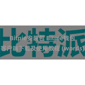 Bitpie安装包 Bitpie钱包客户端下载及使用教程 (words)