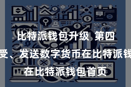 比特派钱包升级  第四步：接受、发送数字货币在比特派钱包首页