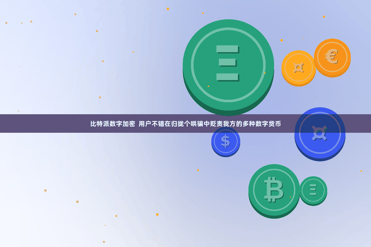 比特派数字加密  用户不错在归拢个哄骗中贬责我方的多种数字货币